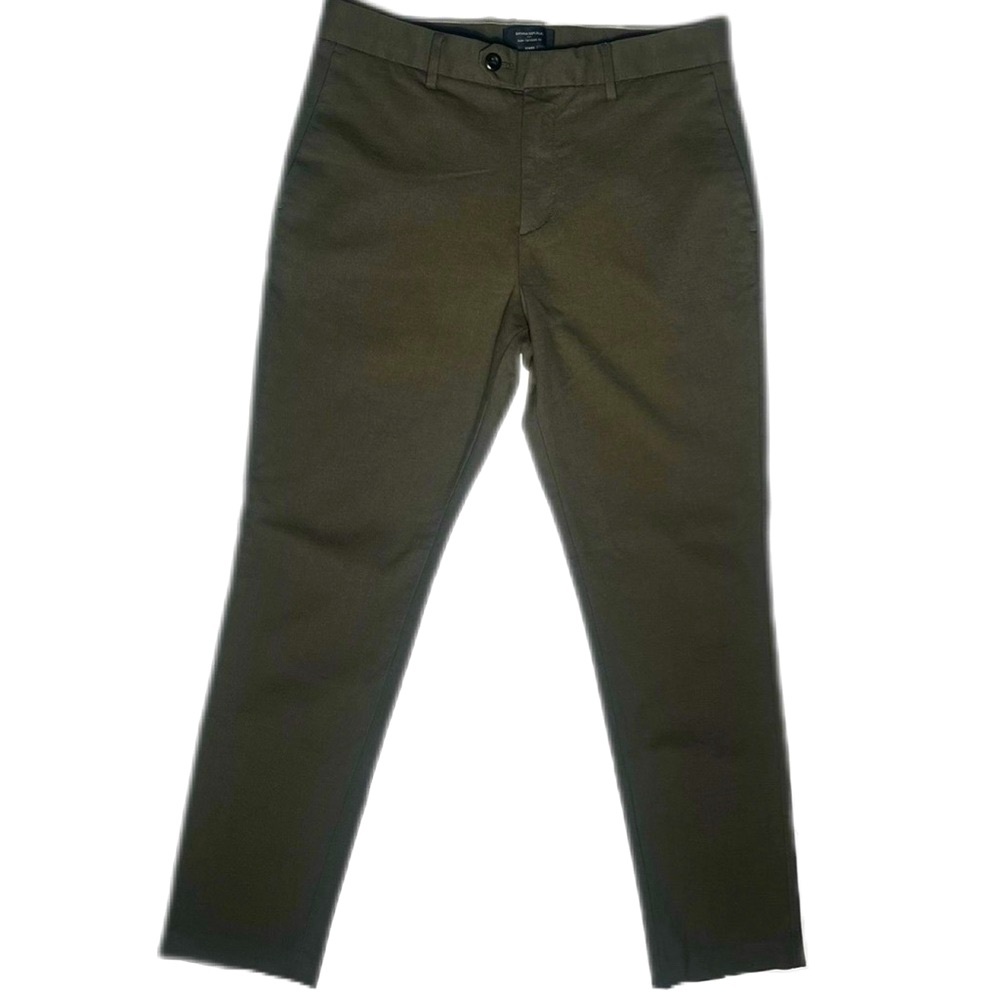 Banana Republic Factory: Grayson Slim Tapered Olive Pant (32x32)